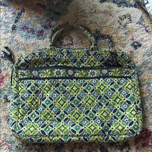 Vera Bradley Green Patterned Laptop Case